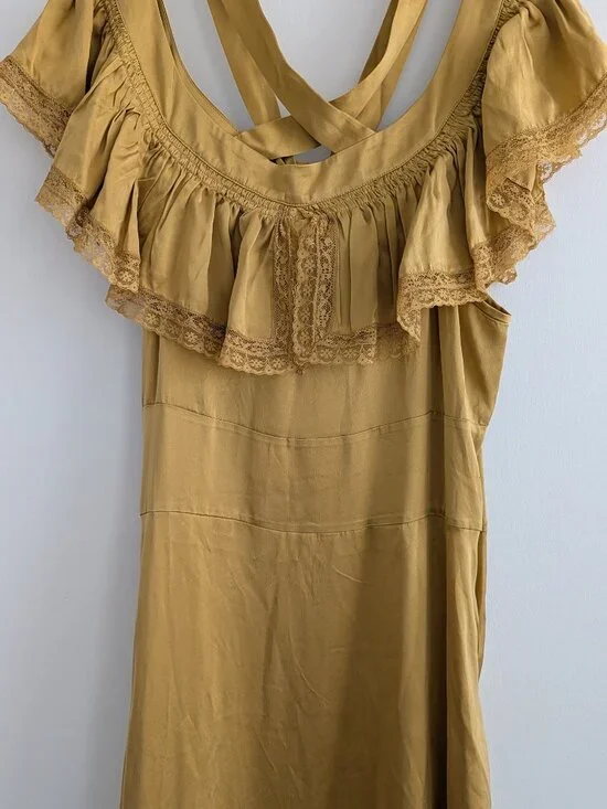 Doen Sicilia Dress in Wheat, NWT, Size M - Picture 7 of 16